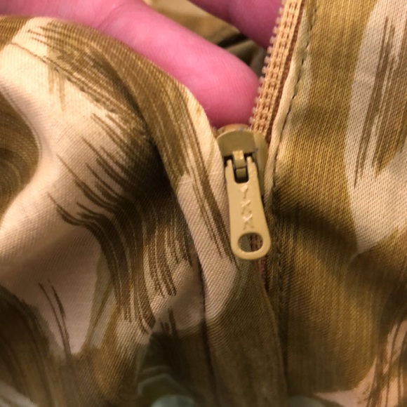 VINTAGE Ann Taylor Size Large 12 Hawaiian Tank Skirt Green 60’s Luau Vibe Cotton - Picture 16 of 16